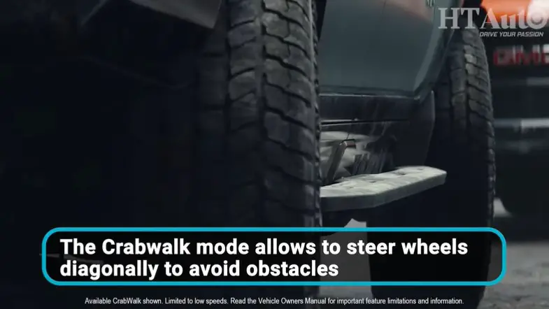 The Crabwalk mode allows to steer wheels diagonally to avoid obstacles