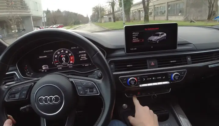 Active launch control on the audi car