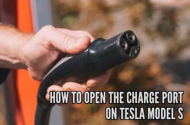 How to open the charge port on Tesla Model S