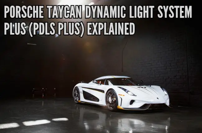 Porsche Taycan Dynamic Light System Plus