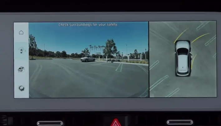 display setting od smart parking assist on Hyundai ioniq 5