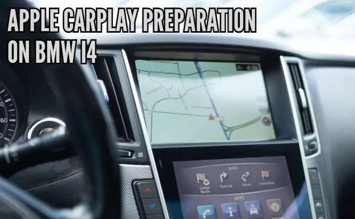 Apple CarPlay preparation on BMW i4