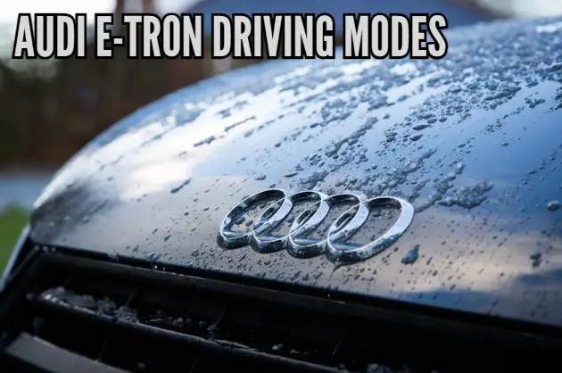Audi E-tron driving modes