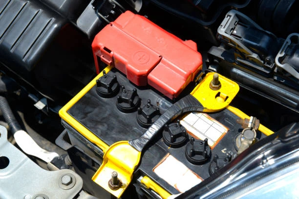the battery in the car