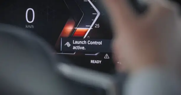 BMW iX M60 launch control active