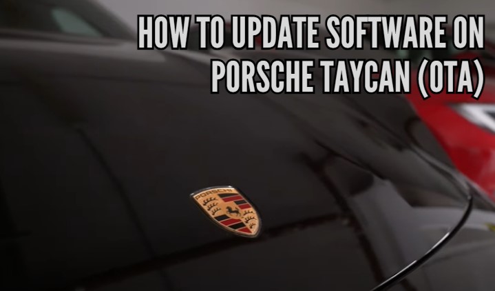 How to update software on Porsche Taycan (OTA)